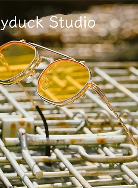 蒸汽朋克双层翻盖墨镜男款