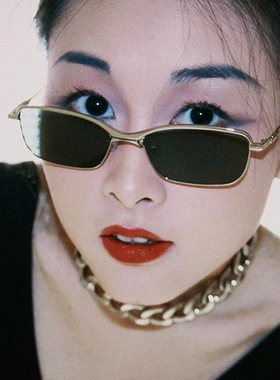 Y2K辣妹复古小框防晒太阳镜