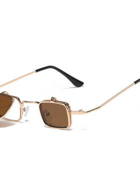 翻盖太阳镜可配近视片方形小框