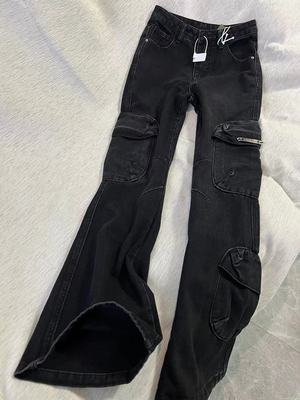 工装牛仔裤中腰牛仔裤休闲长裤子