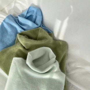 薄荷绿高领针织毛衣女款2026新款冬季可外穿内搭打底衫多巴胺穿搭