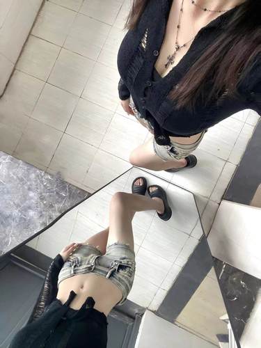 提臀牛仔裤低腰牛仔裤牛仔短裤子