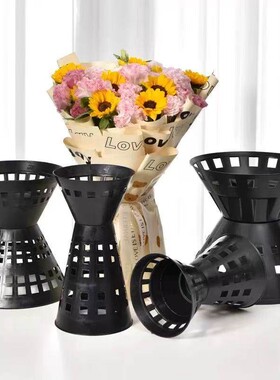 韩式箭筒小香风包花神器圆形加高鲜花花束固定器插花内胆筒包花器