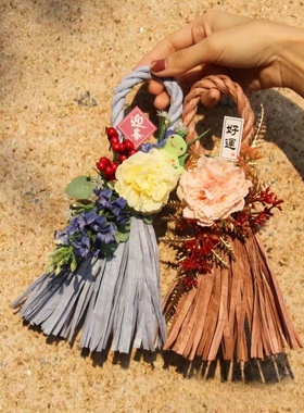 仿真花藤条塑料装饰品遮挡包柱