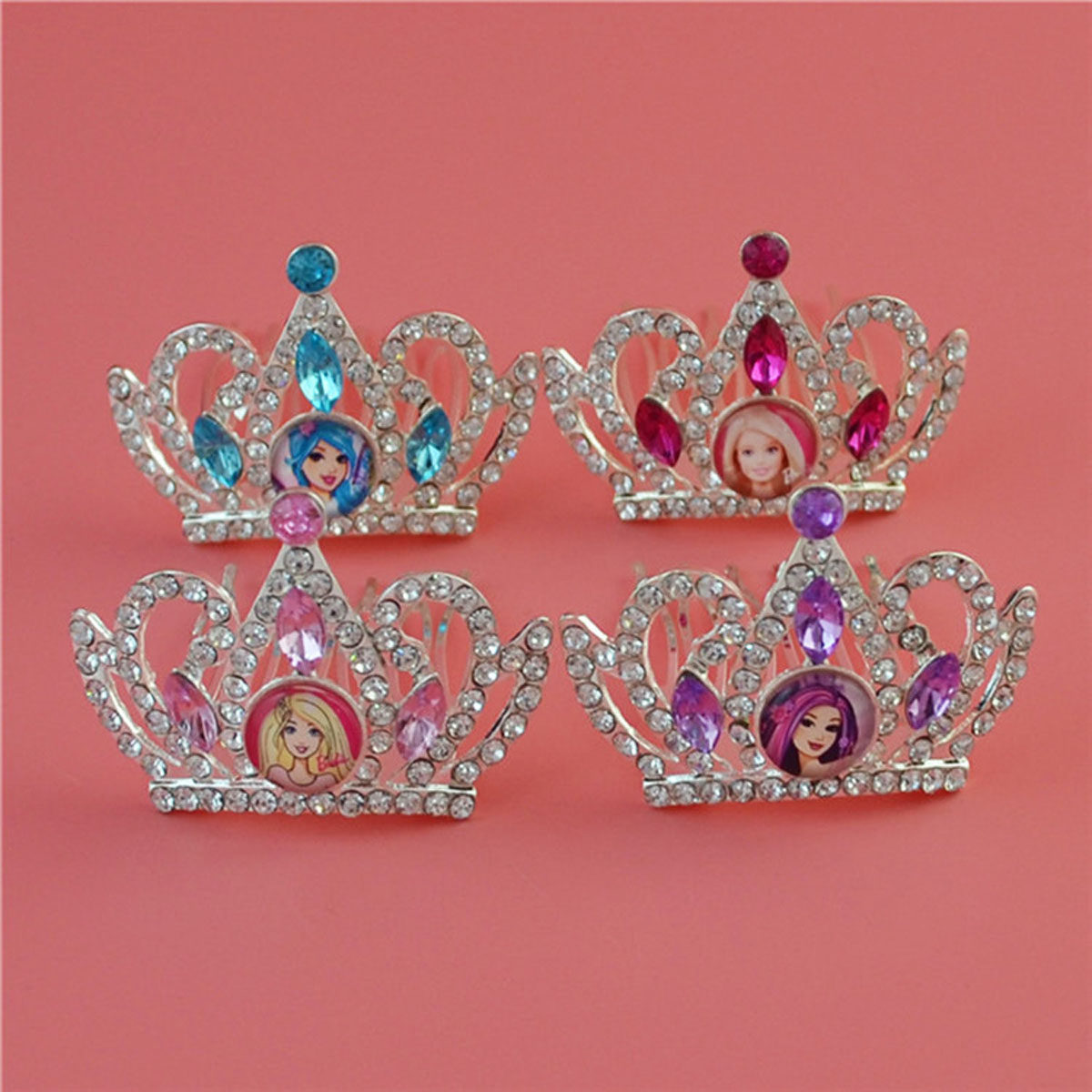 新款儿童水钻皇冠发饰女