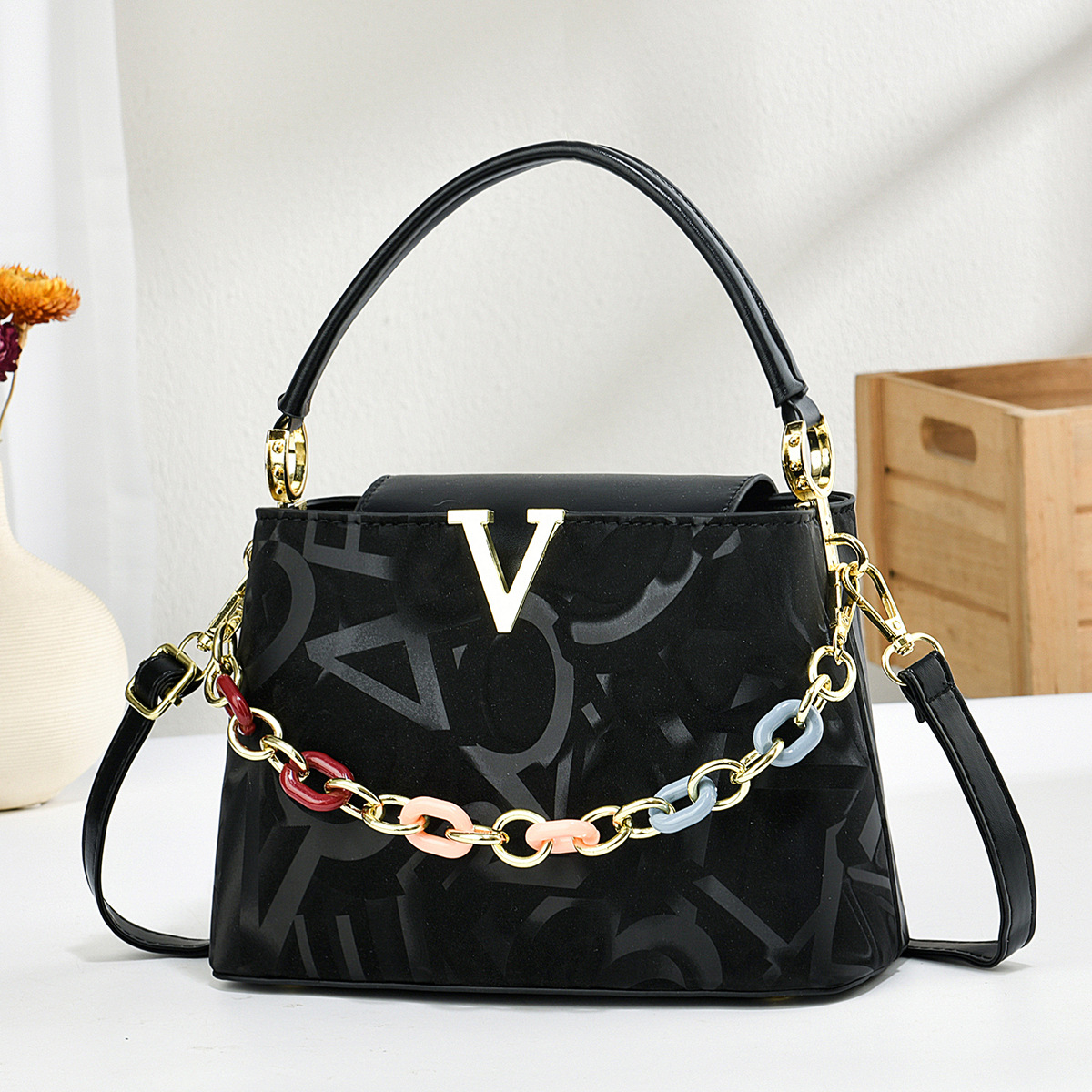 时尚设计手提包百搭女士通勤包包休闲气质单肩斜挎包Handbag