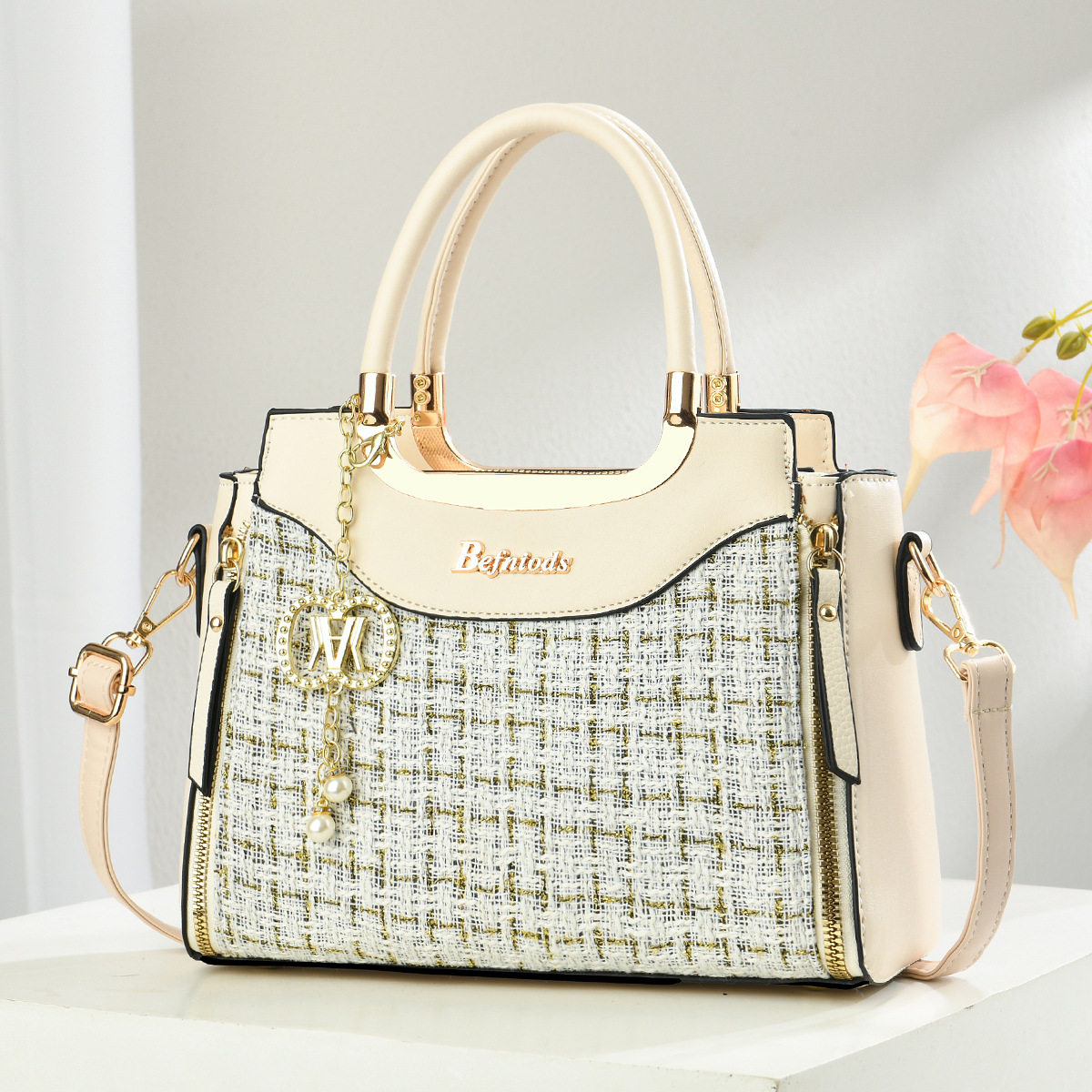 编织手提包包2025新款时尚百搭韩版休闲简约小众单肩斜挎女包,箱包皮具/热销女包/男包,时尚帆布包,淘宝优惠券,粉丝福利购,淘宝优惠卷