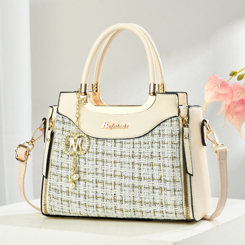 编织手提包包2025新款时尚百搭韩版休闲简约小众单肩斜挎女包