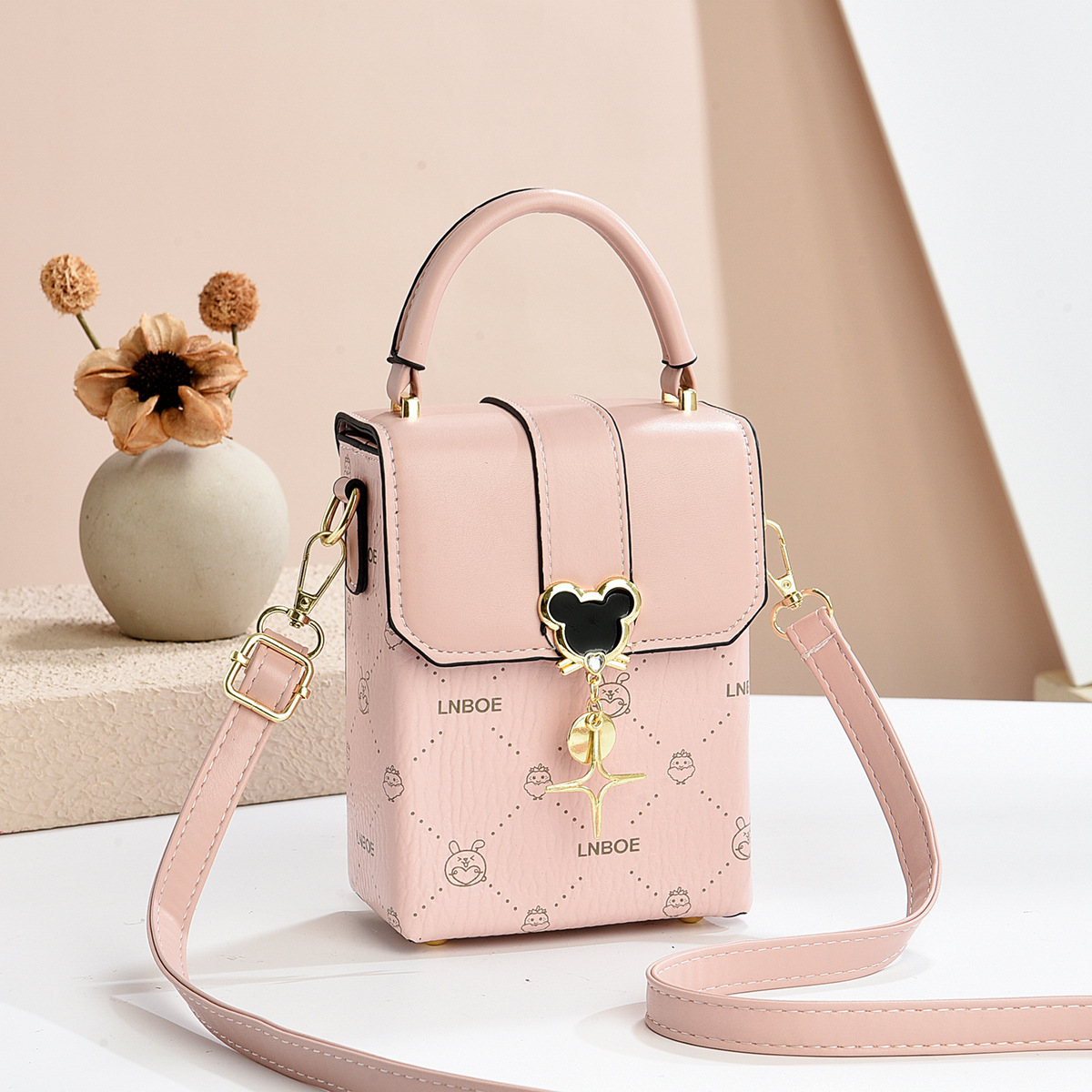 2025新款韩版简约小方包时尚可爱百搭单肩斜挎潮迷你手机女包