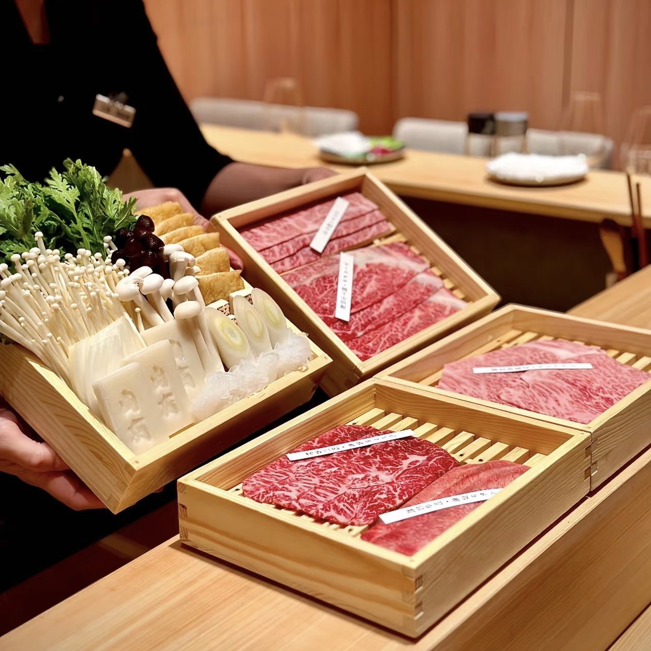 日本寿喜锅牛肉蔬菜拼盘日式料理餐具展示木盒烧鸟刺身寿司木盘子,餐饮具,盘,淘宝优惠券,粉丝福利购,淘宝优惠卷