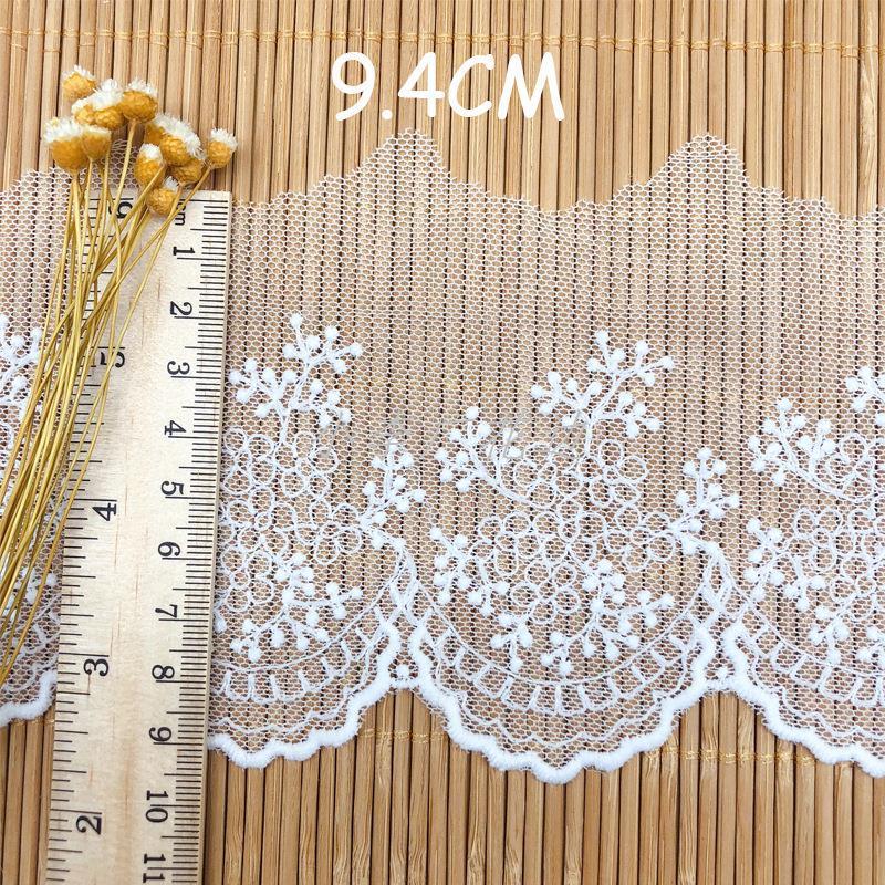 牛奶丝花边 洛丽塔洋装婚纱连衣裙配饰蕾丝波浪边小花朵 水溶花边