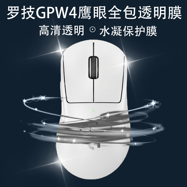 罗技gpw4鹰眼全包透明膜