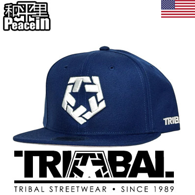 【北京现货】Tribal gear美国官网购回snapback宝蓝经典logo 街头
