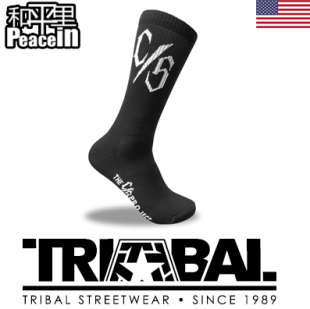 【北京现货】TRIBAL GEAR黑色中帮袜子WESTCOAST西岸C/S CONSAFOS