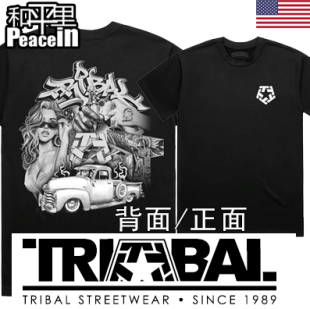 【北京现货】TRIBAL GEAR 美国西海岸老牌tee纹身街头涂鸦匪帮T恤