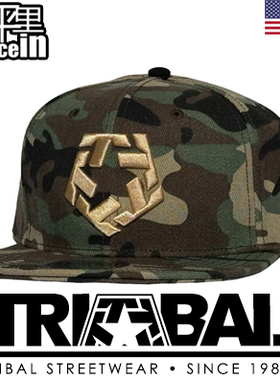 【北京现货】Tribal gear官网购回snapback 黑色红底街头涂鸦字体