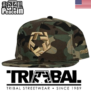 【北京现货】Tribal gear官网购回snapback 黑色红底街头涂鸦字体