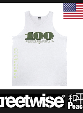 【北京现货】STREETWISE DOLLAR 美金 背心 白色街头匪帮 HUSTLER
