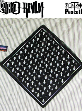 【北京现货】Psycho realm 方巾 Made in LA制造 54cm gangster