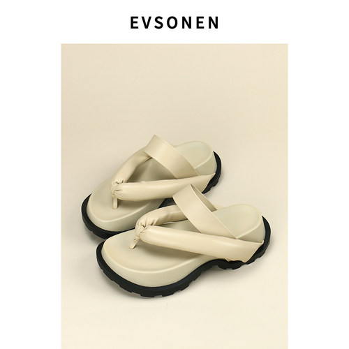 evsonen2021夏季新款夹脚人字拖