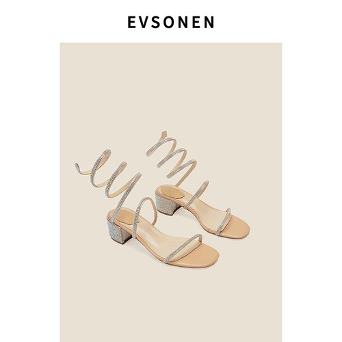 【evsonen】蛇形绕脚踝一字带