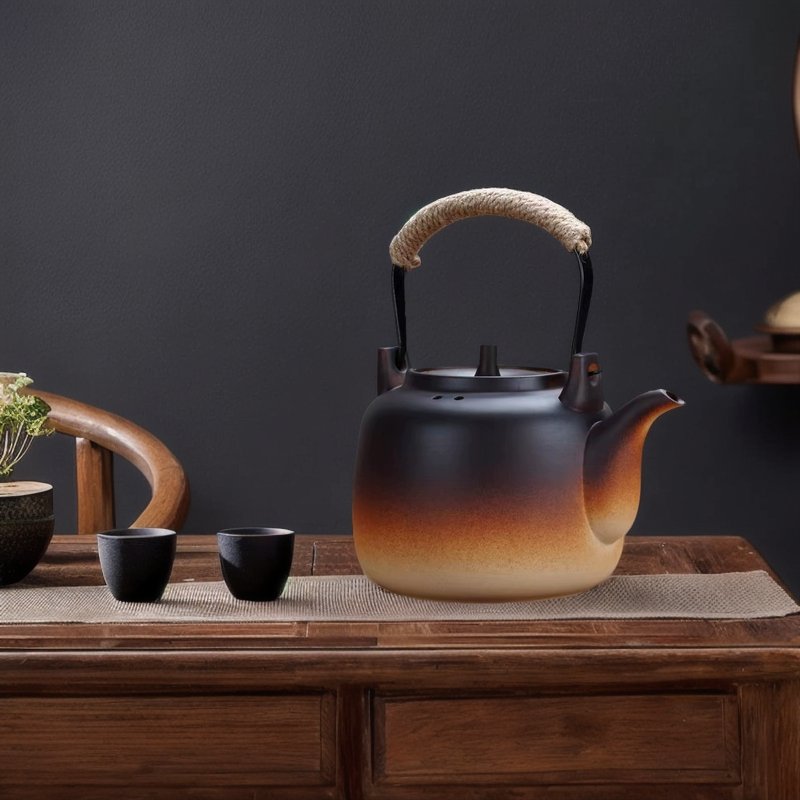 煮茶炉家用煮茶器泡茶壶陶瓷提梁烧水壶电陶炉煮茶耐高温煤气明火
