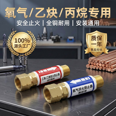氧气乙炔丙烷回火阀全铜铂唯