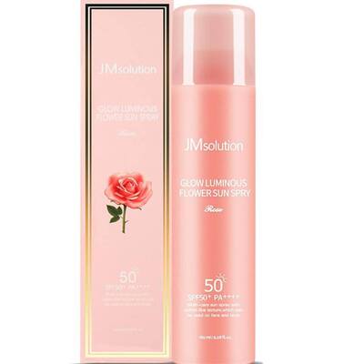 JMsolution 玫瑰防晒喷雾SPF50+PA++++180ml轻薄易吸收户外防护版