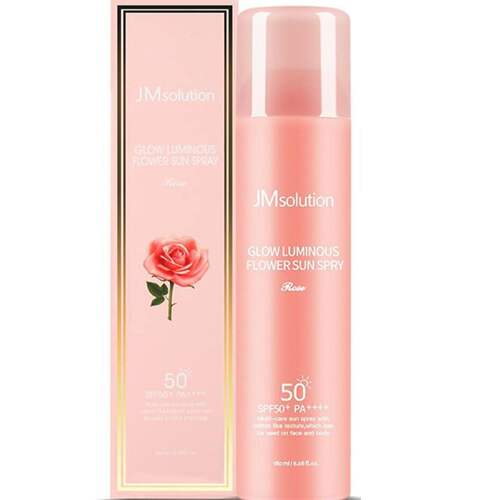 JMsolution 玫瑰防晒喷雾SPF50+PA++++180ml轻薄易吸收户外防护版