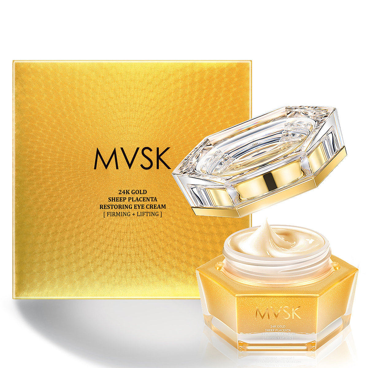 MVSK 品牌皇牌24K金羊胎素再生眼霜25ml抗皱收紧鱼尾纹滋润胶香港