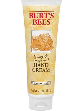 进口BURTSBEES蜂蜜和葡萄籽护手霜73.7G自然柔软光滑健康滋养修复