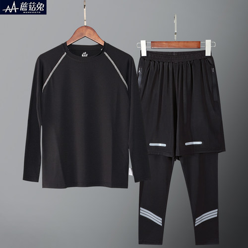 胖男童速干跑裤套装加肥