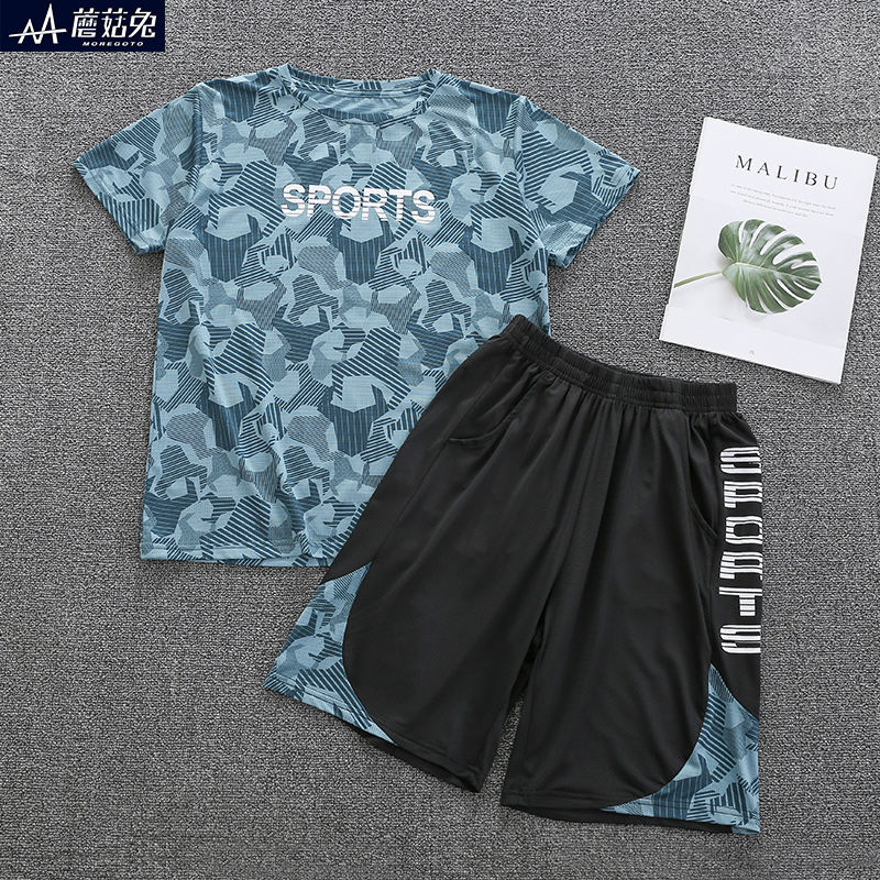 胖男童夏季薄款运动套装运动套装