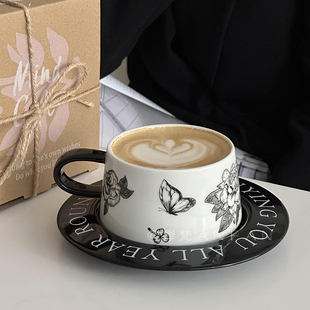 中古瑰意琦行咖啡杯碟套装 岸梵 家用陶瓷高颜值杯子下午茶伴手礼
