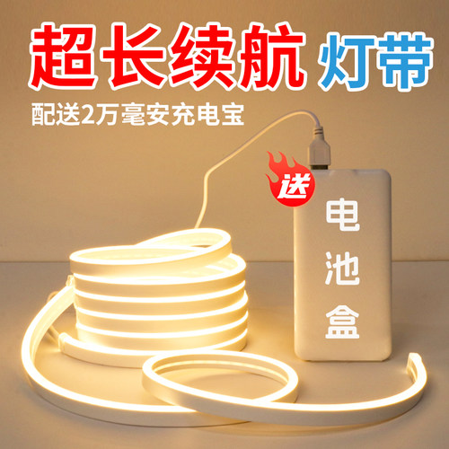 送电源+充电宝usb灯带免插长续航