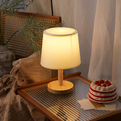 卧室日式风温馨插电可调光小台灯