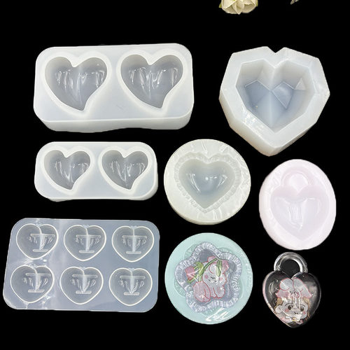 水晶滴胶爱心星星硅胶模具DIY