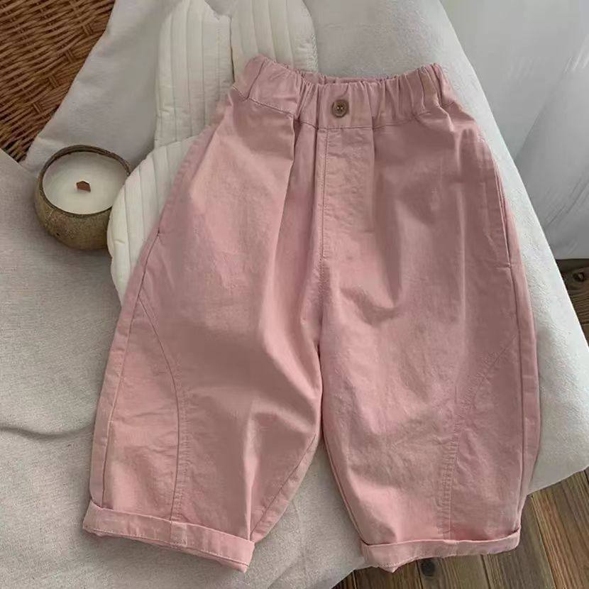 女童裤子夏季薄款2026新款儿童夏款宽松防蚊裤中小童洋气休闲裤潮