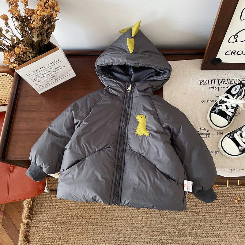 【现货】儿童羽绒服2025冬季男童韩版新国标90白鸭绒外套DW245862