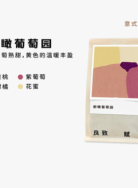秋上新 良致【俯瞰葡萄园】小憩系列中浅烘焙手冲意式精品咖啡豆