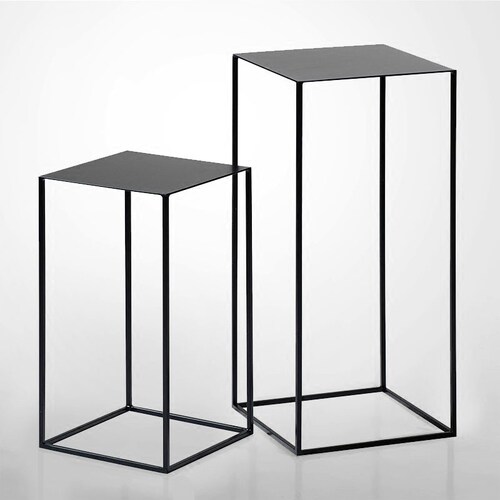 北欧风角落铁艺置物架沙发边几