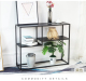 北欧玄关置物架创意花架现代客厅卧室转角书架铁艺收纳装 饰陈列架