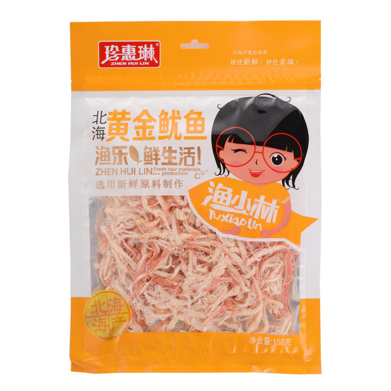 珍惠琳黄金鱿鱼158克 广西北海特产 鱿鱼丝鱿鱼片