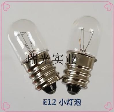 E12螺口灯泡18V24V30V110V220V0.11A螺口小灯泡仪器指示灯小灯珠