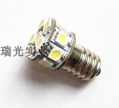 直流LED螺口指示灯12V24V白光灯泡机床设备报警灯指示灯E12E14