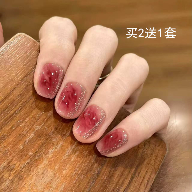 买2送1套新年红色穿戴甲