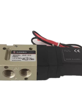 气动元件SANWO三和电磁阀SVZ512 2分接口换向阀G1/4 AC220V DC24V