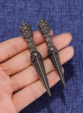 藏传天铁普巴金刚橛金刚杵吊坠