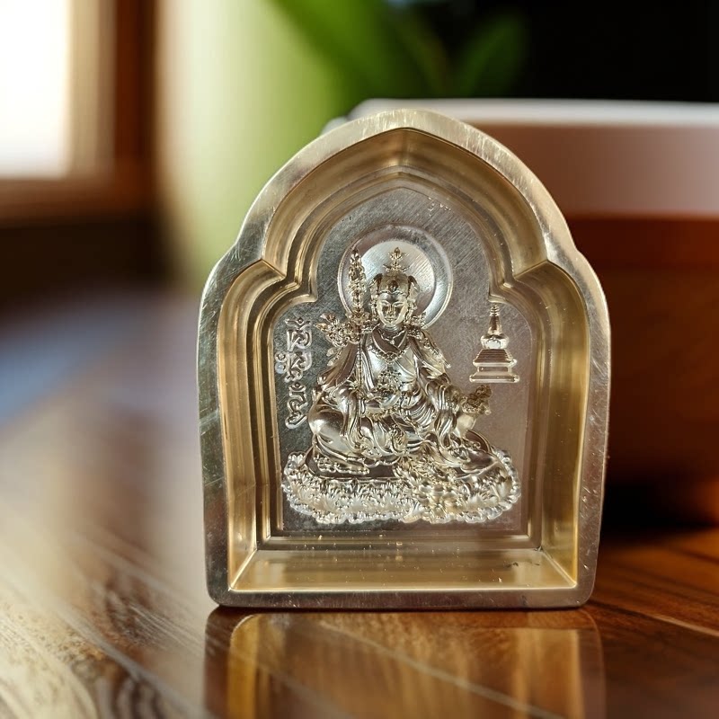 纯铜精品雕刻小号莲花生大士擦擦