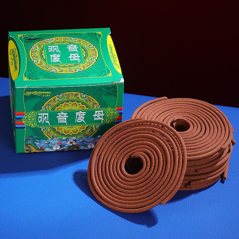 天然藏香观音财神上供手工盘香